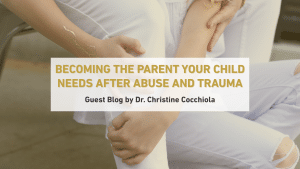 child holding parents legs